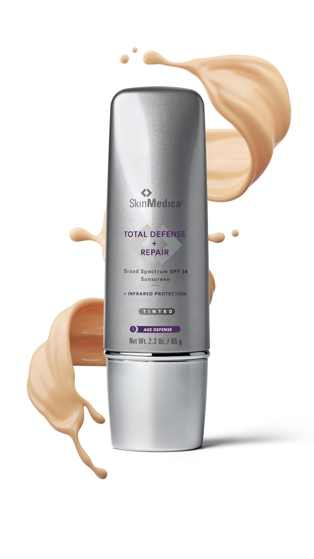 Skinmedica Total Defense + Repair Spf 34 Tinted Sunscreen For Oily/Combination Skin, 2.3 Oz