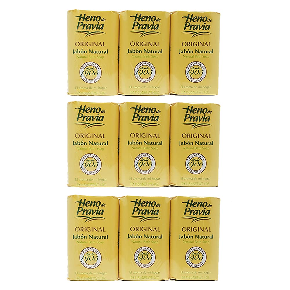 Heno De Pravia Natural Bath Soap - 20 Count Pack, Gentle Cleansing For Soft Skin