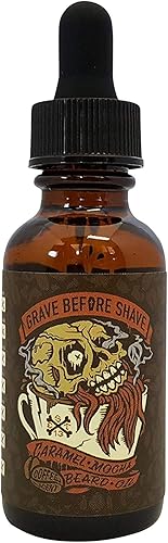 Grave Before Shave Caramel Mocha Beard Oil - 1 Fl Oz Coffee Scented Grooming Essential