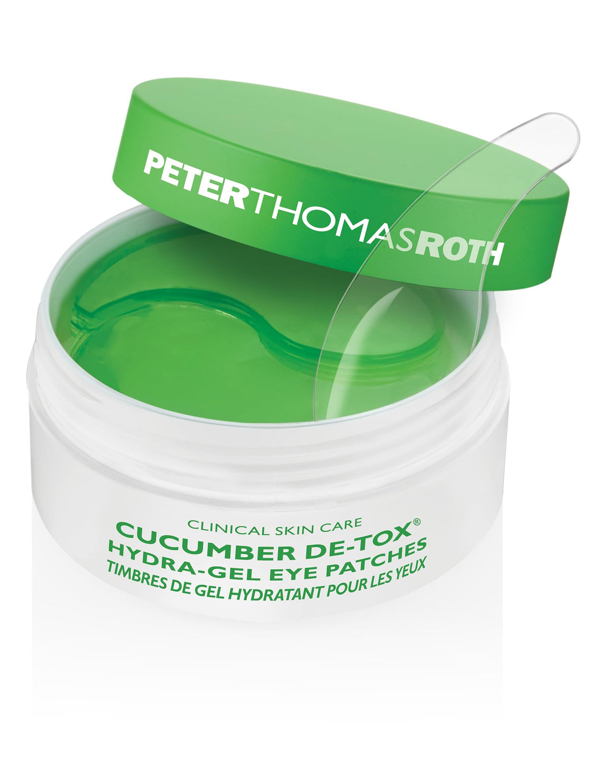 Peter Thomas Roth Cucumber De-Tox Hydra-Gel Eye Patches For Puffiness & Dark Circles, 60 Count