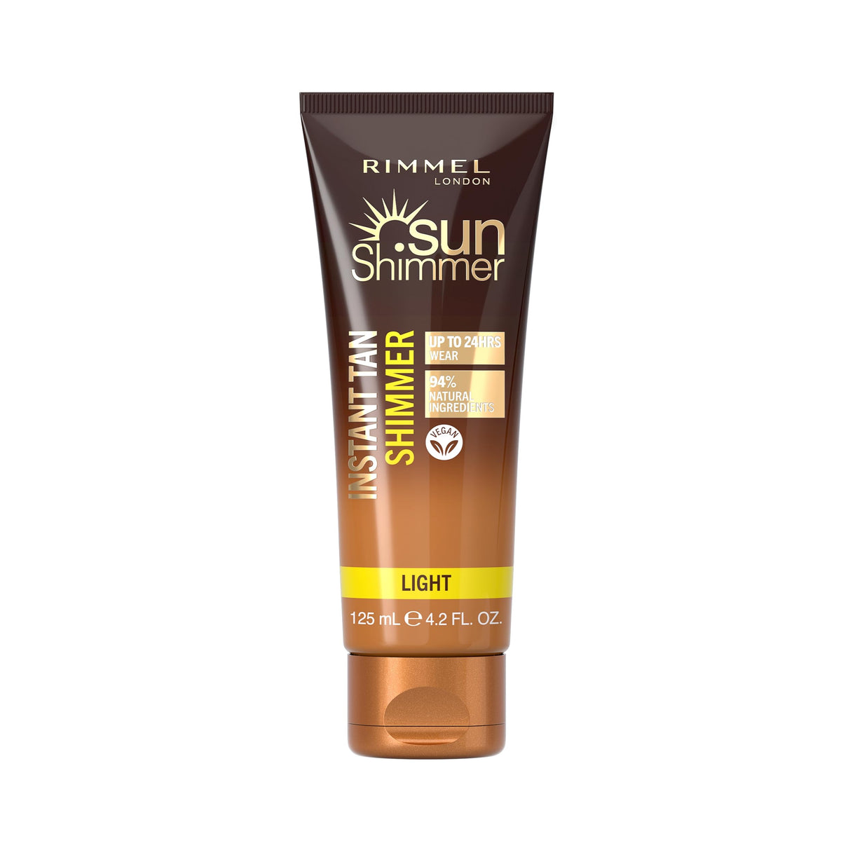 Rimmel Sunshimmer Water Resistant Instant Tan - Light Shimmer, 125 Ml