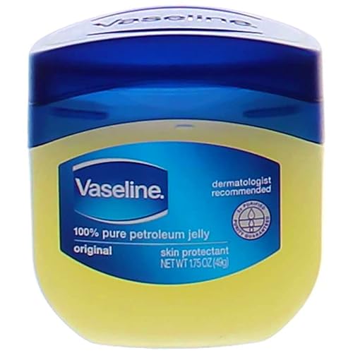 Vaseline Pure Jelly Jar, 1.8 Oz (3 Pack) - Moisturizing Petroleum Jelly For Dry Skin Care