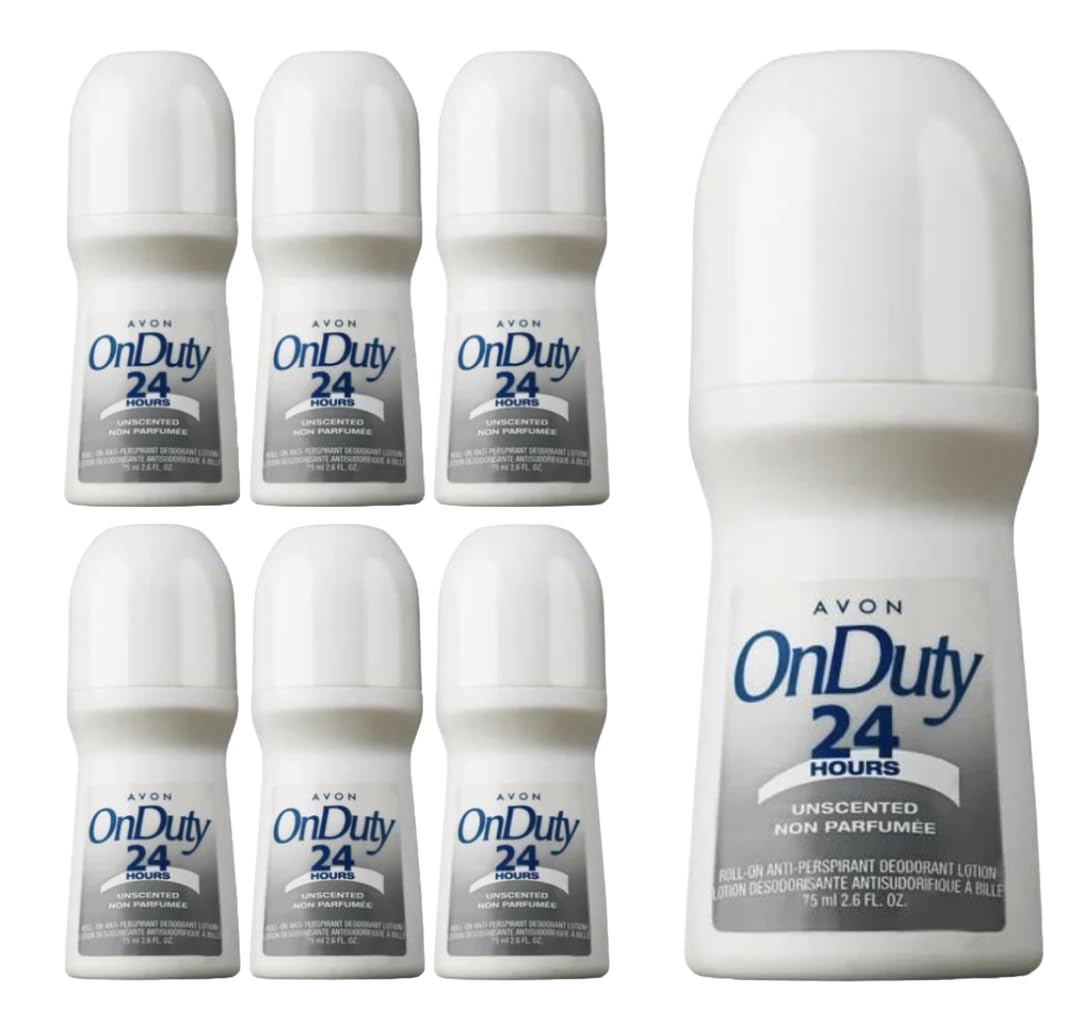 Avon On Duty 24-Hour Unscented Roll-On Anti-Perspirant Deodorant, 2.6 Fl Oz