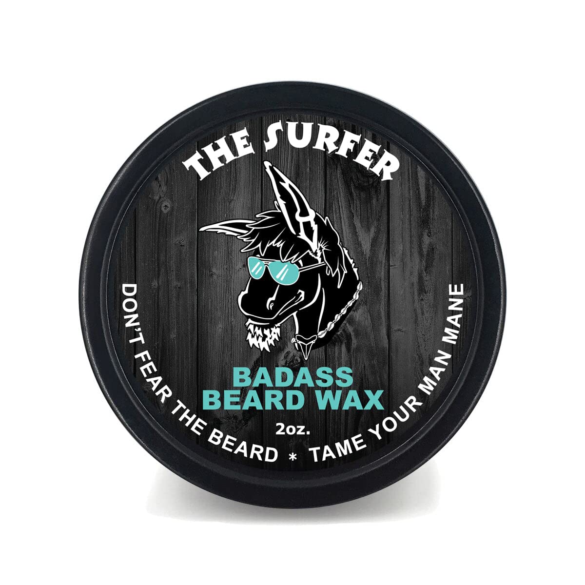 Badass Beard Care Beard Wax For Men - Surfer Scent, 2 Oz - Softens & Adds Density