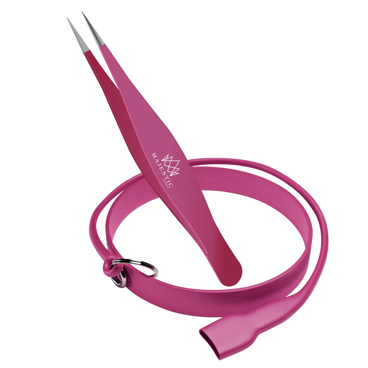 Majestic Bombay Tweezer – Precision for Splinter, Facial, Brow & Ingrown Hair Removal, Pink