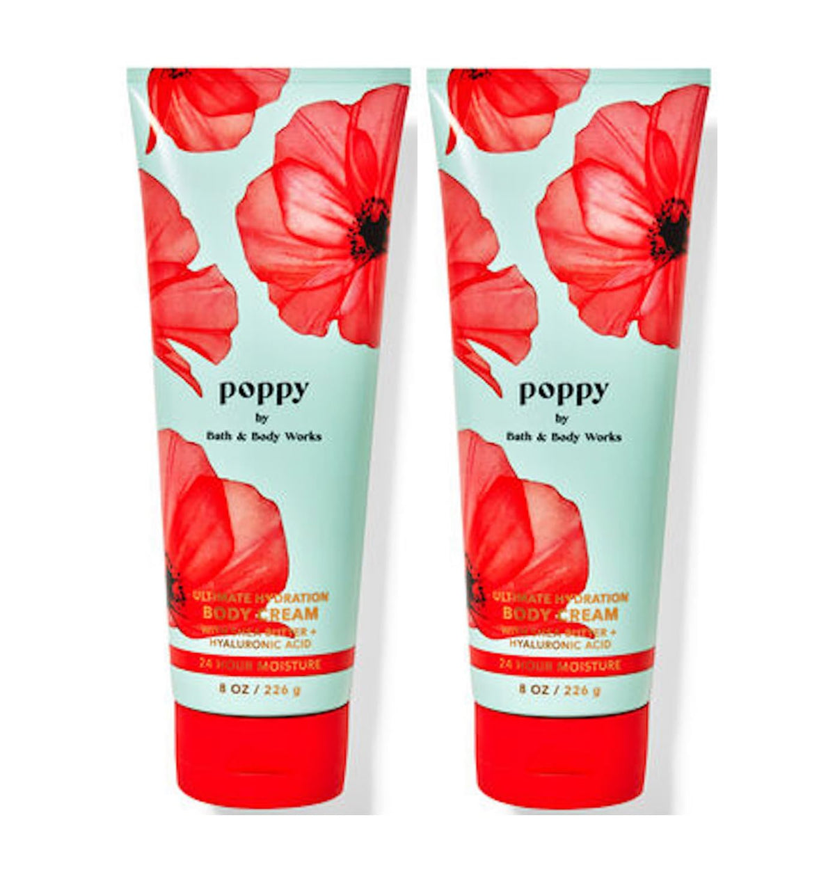 Bath & Body Works Poppy Body Cream Gift Set For Women, 8 Fl Oz, Pack Of 2