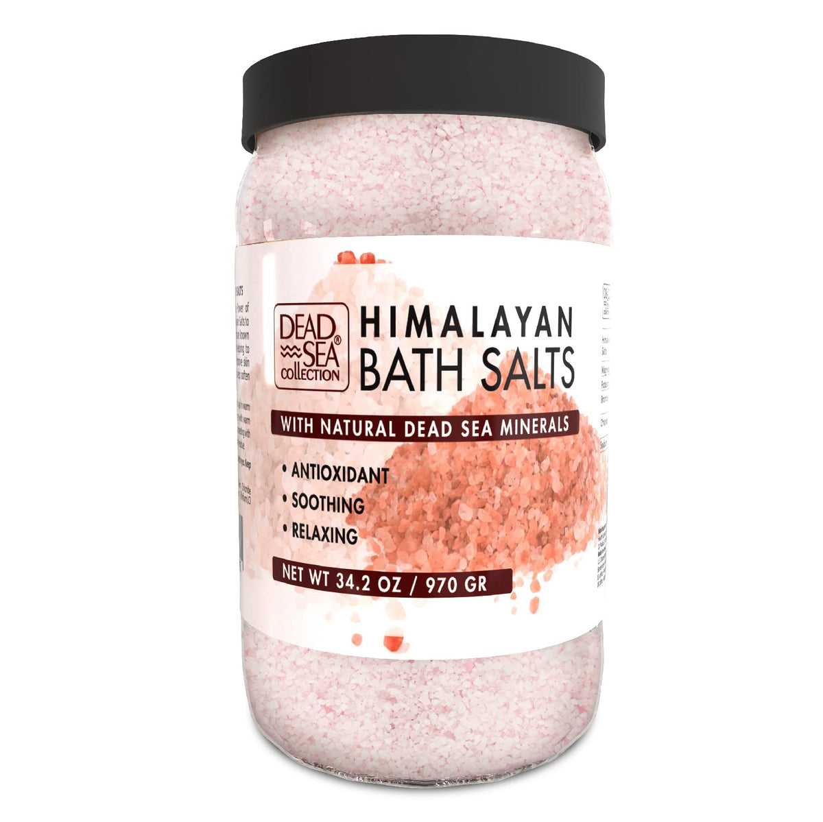 Dead Sea Collection Bath Salts - 34.2 Oz Natural Himalayan Salt For Soothing Skin & Muscles