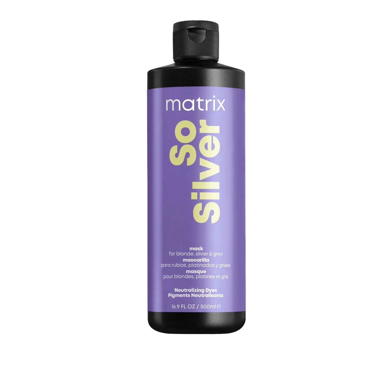 Matrix So Silver Toning Purple Hair Mask - Deep Conditioning For Blonde & Silver Hair, 16.9 Fl Oz