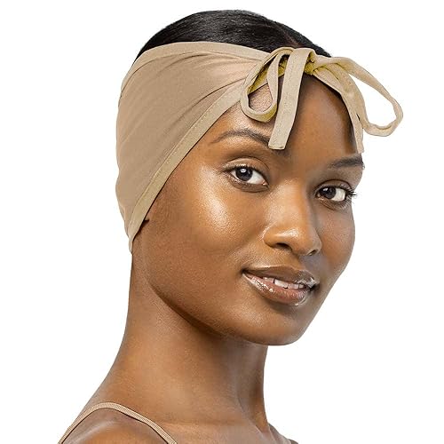 Stay On Satin Beige Wrap Cap - One Size Satin Hair Protection For Smooth Hair Care