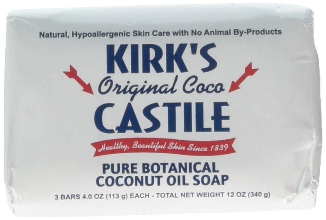 Kirk's Natural Castile Soap, Original, 4 Oz, Pack of 3