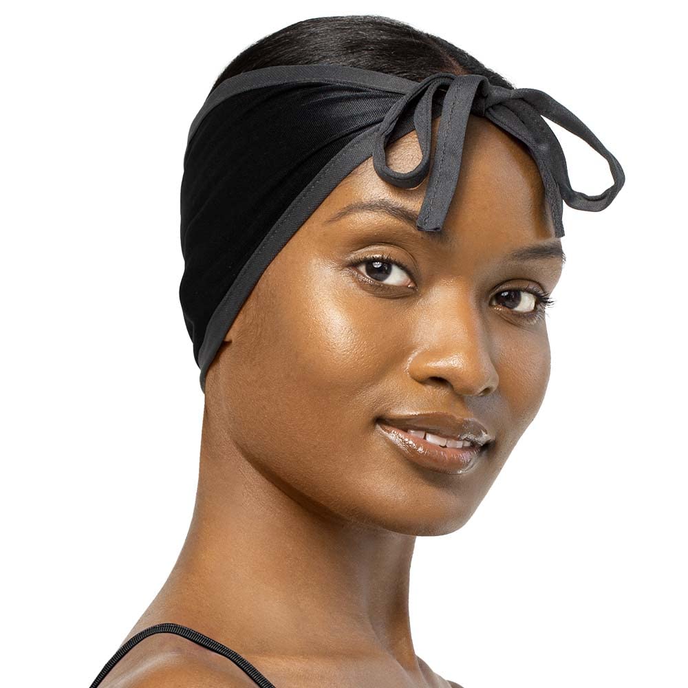 Stay On Satin Black Wrap Cap - Satin Material, 1 Count, Perfect For Hair Protection