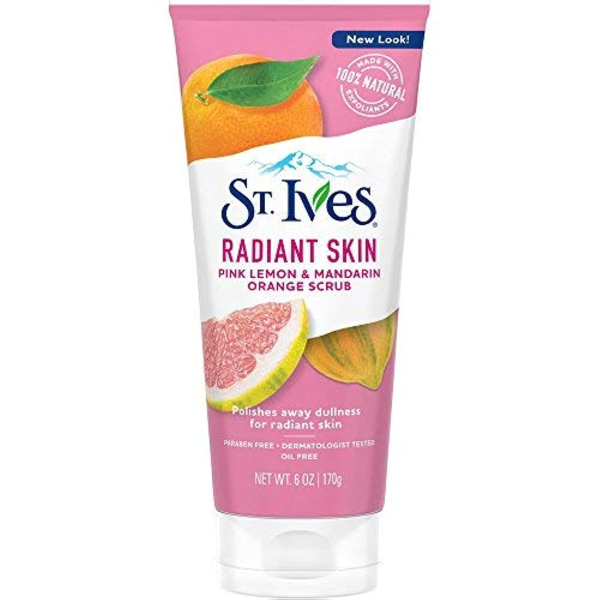 St. Ives Radiant Skin Face Scrub Pink Lemon & Mandarin Orange 6 Oz (Pack Of 2)