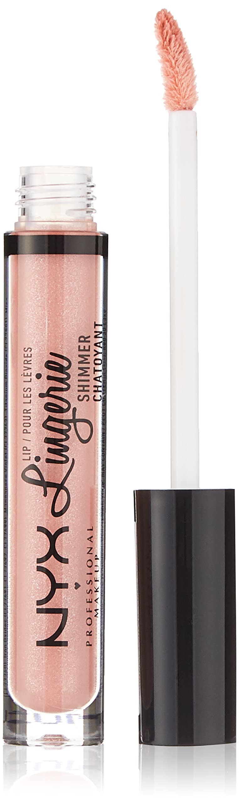 NYX PROFESSIONAL MAKEUP Lip Lingerie Shimmer Lip Gloss - Spirit, Nude Pink - 1 Count