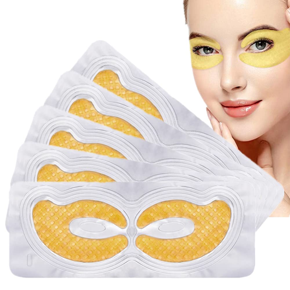 Klsychry Gold Hydrogel Eye Patches - Anti-Aging Collagen Gel Mask For Dark Circles & Puffiness