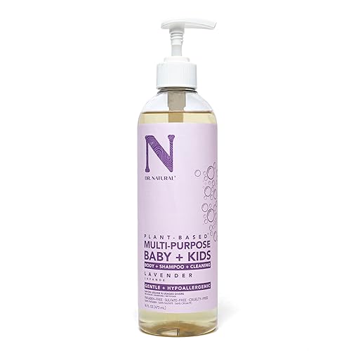 Dr. Natural Lavender Baby & Kids Soap - 16 Oz - Plant-Based, Hypoallergenic, Sulfate-Free