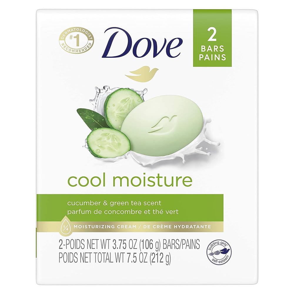 Dove Go Fresh Beauty Bar Cucumber and Green Tea 2 4-Ounce Bars (1 Pack)