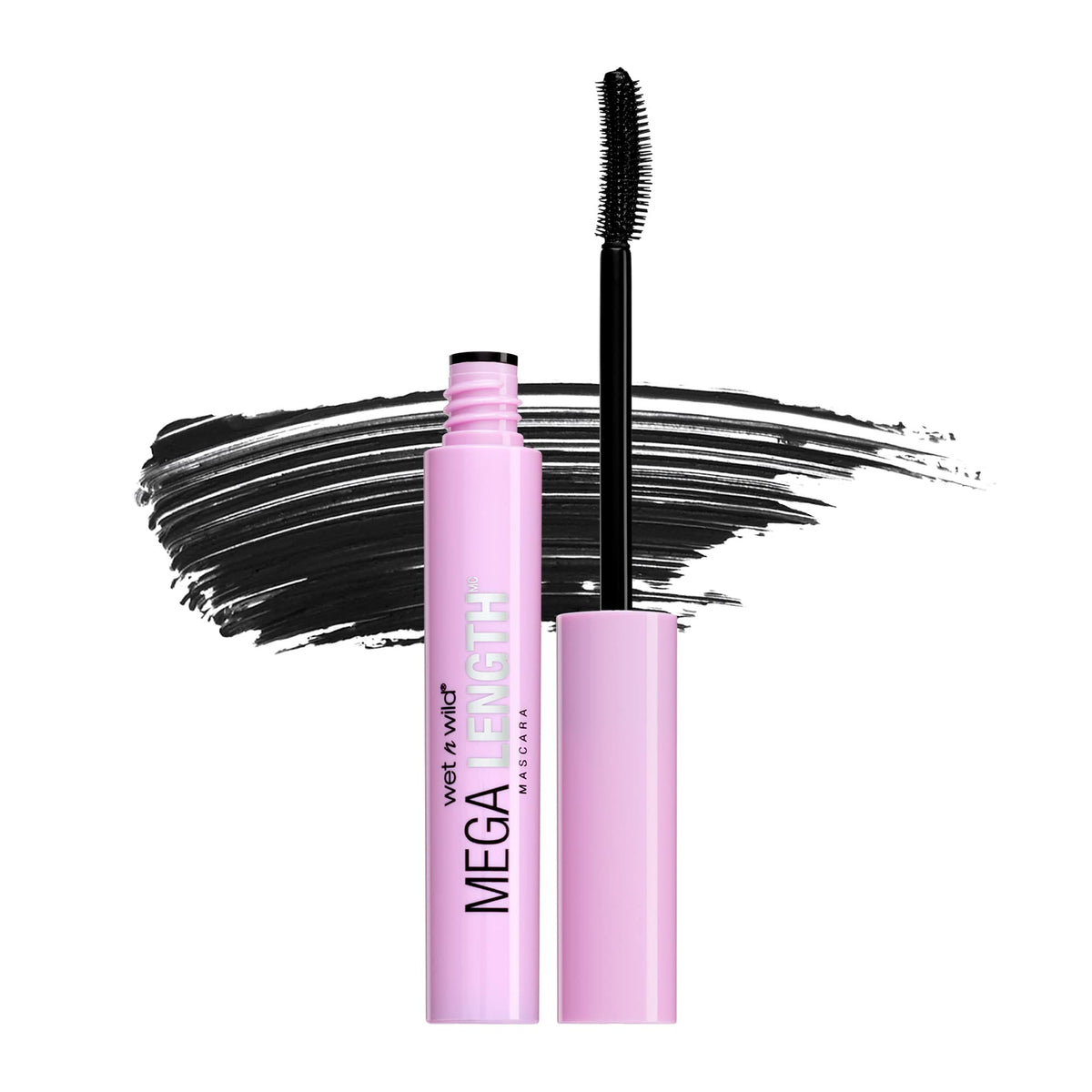 Wet N Wild Waterproof Mascara Mega Length, Very Black, 0.21 Fl Oz - Smudge-Proof Lengthening