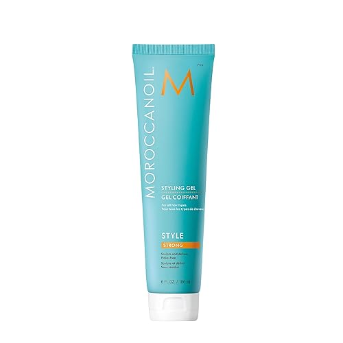 Moroccanoil Strong Styling Gel, 6 Fl Oz - Original Fragrance, Long-Lasting Hold