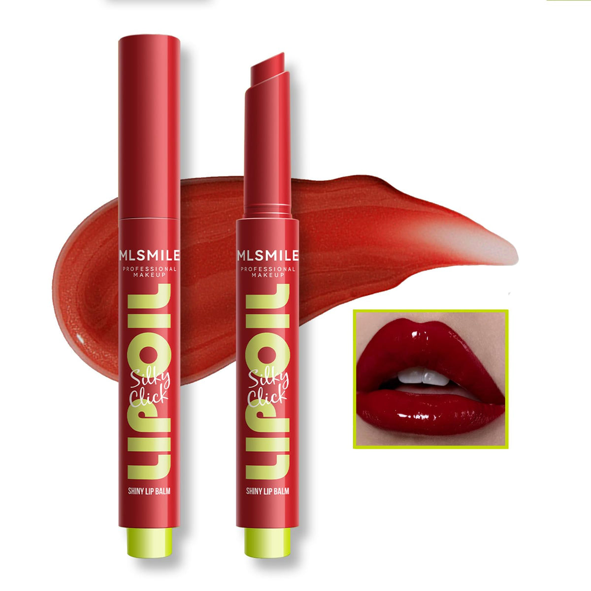 Charm Kiss Press Lipstick Lip Oil - Hydrating Jelly Gloss, Vivid Color, 07#