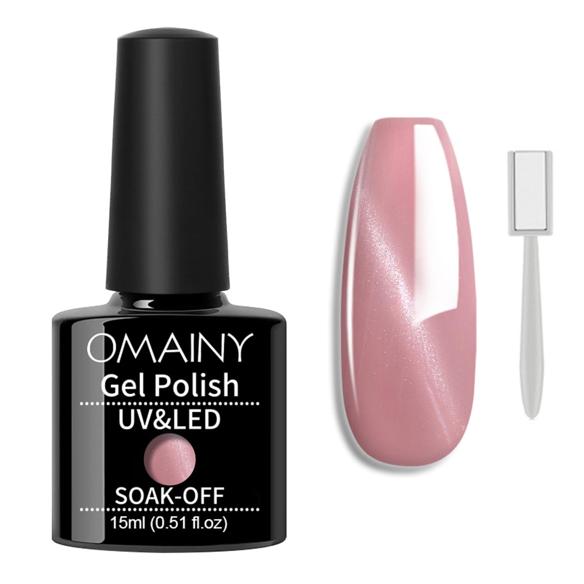 Omainy Cat Eye Gel Nail Polish 15Ml With Magnet Stick - Soak Off Uv Led Nail Art