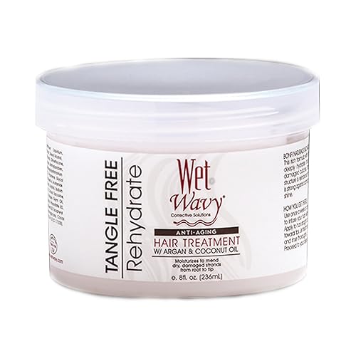 Wet N Wavy Anti Aging Hair Treatment Mask - 8 Oz Moisturizing Hair Care For Healthy Shine