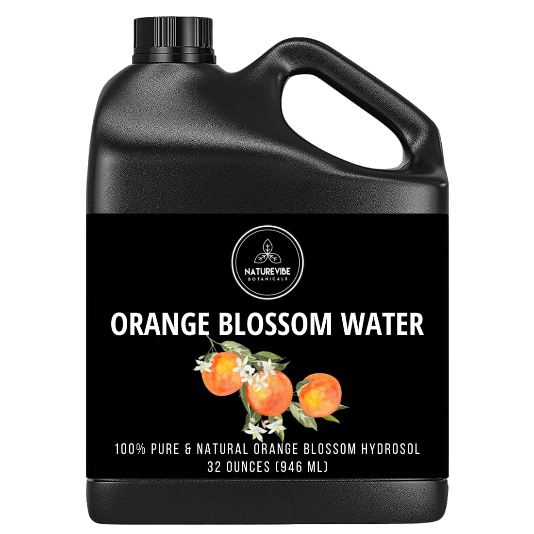 Naturevibe Botanicals Orange Water 32 Fl Oz | 100% Pure For Skin & Hair Care