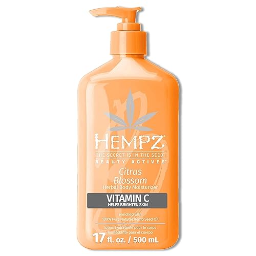 Hempz Citrus Blossom Body Lotion - 17 Fl Oz Daily Moisturizing Cream With Shea Butter & Aloe