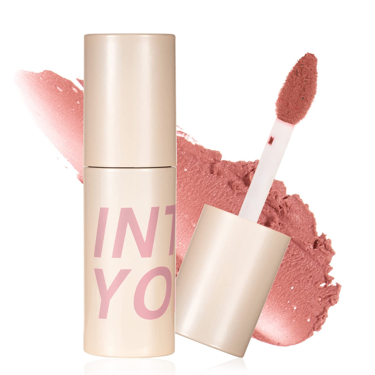 Into You Matte Lipstick N4 - Long Lasting Waterproof Lip Stain & Cheek Mousse, 0.07 Fl Oz