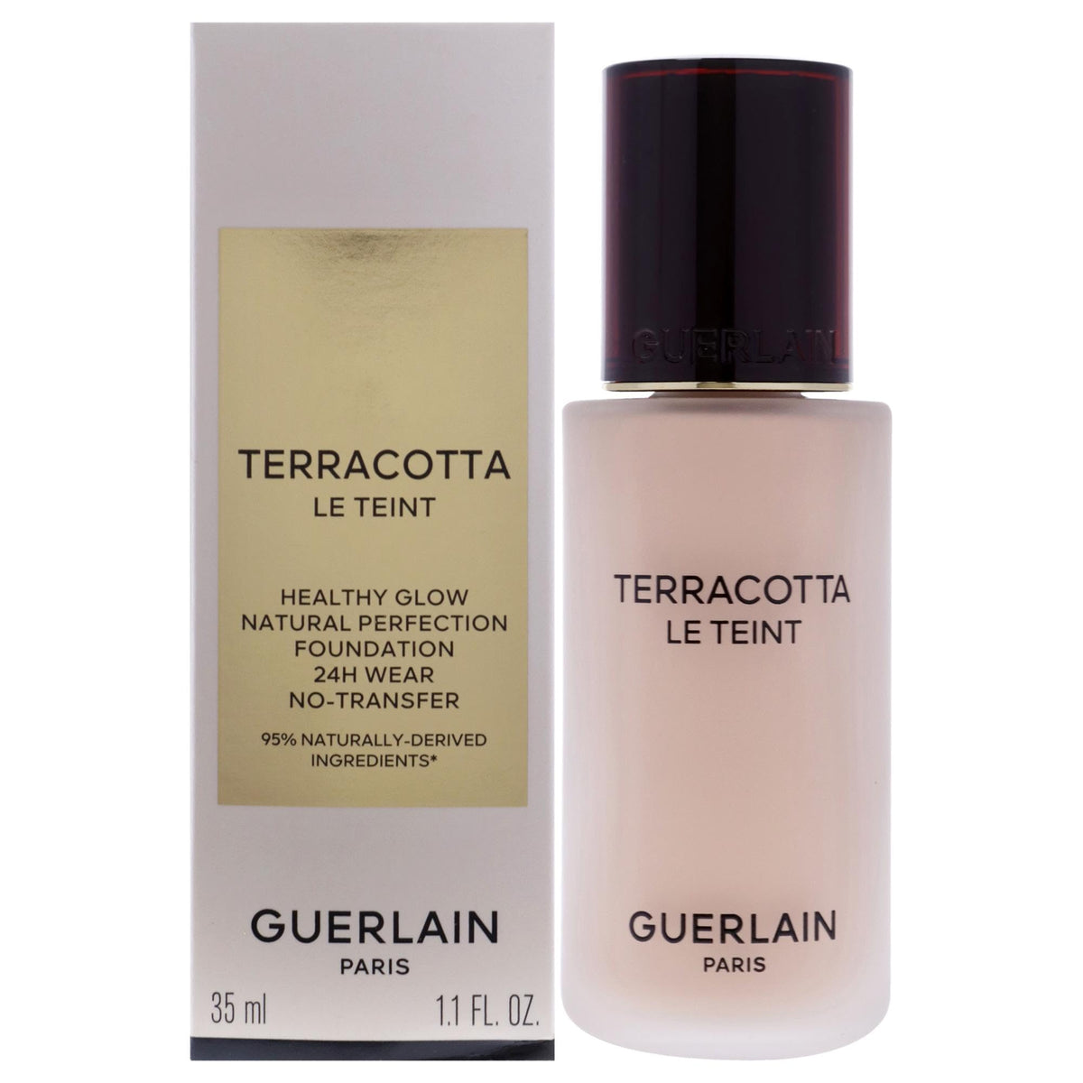 Guerlain Terracotta Le Teint Foundation 1C Cool - 1 oz Lightweight Makeup for Women