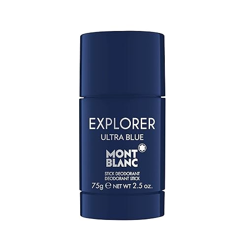 Montblanc Explorer Ultra Blue Deodorant Stick, 2.5 Oz - Long-Lasting Freshness