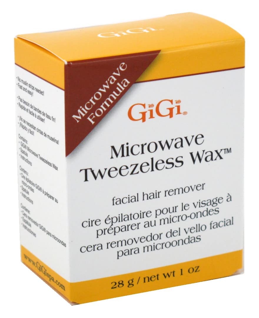 Gigi Microwave Tweezeless Wax 1 Oz - Pack Of 2, Easy Hair Removal, Salon Quality