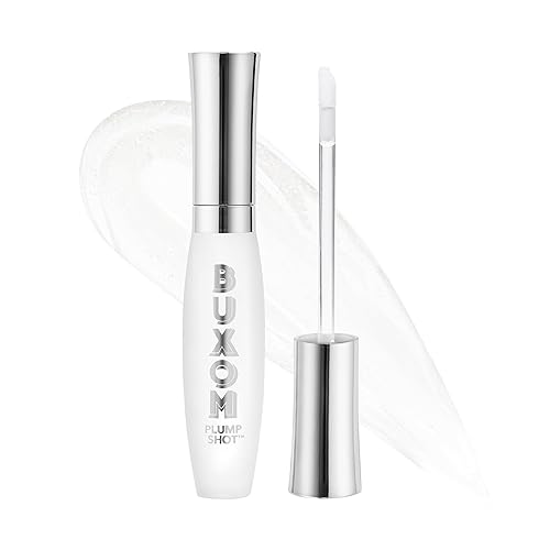 Buxom Plump Shot Lip Serum - Collagen-Infused Gloss With Hyaluronic Acid & Peptides, Clear