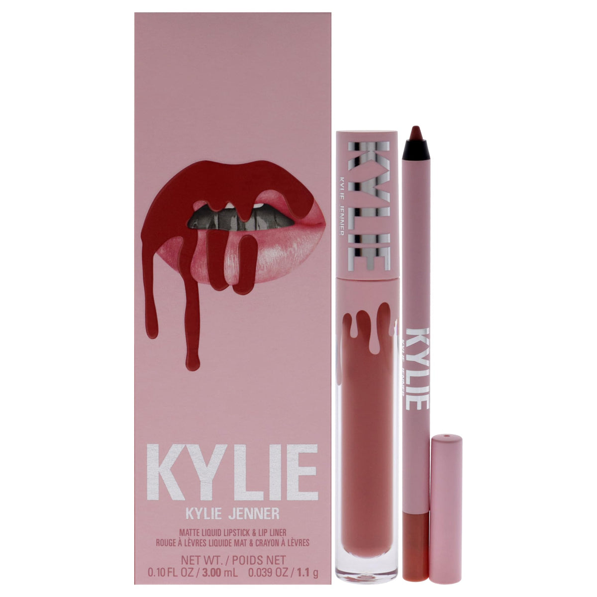 Kylie Cosmetics Matte Lip Kit - 801 Liquid Queen, Cranberry, 2 Pc Matte Lipstick & Liner