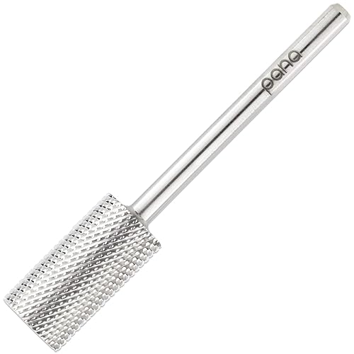 Beauticom Usa Pana Flat Top Nail Drill Bit - Silver, Fine Grit, 3/32&quot; For Acrylic & Gel Nails