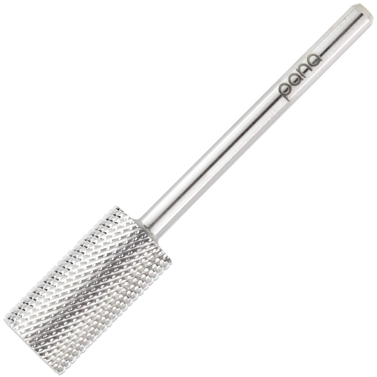 Pana Flat Top Large Barrel Silver Carbide Nail Drill Bit - 3/32&quot; Shank, Fine Grit, 1 Count