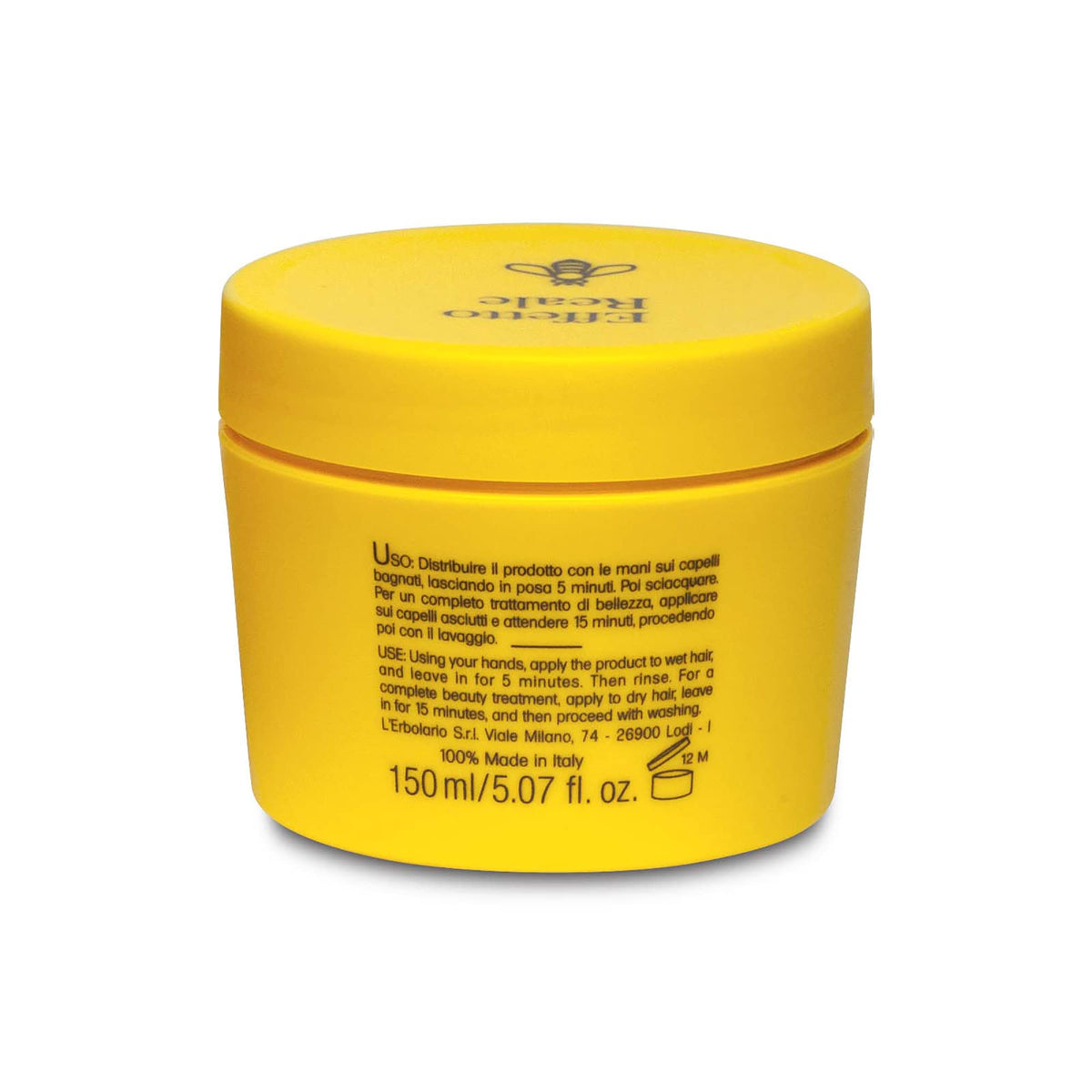 L'Erbolario Super Nourishing Hair Mask - Restores Damaged Hair, Silicone Free, 5.07 Oz