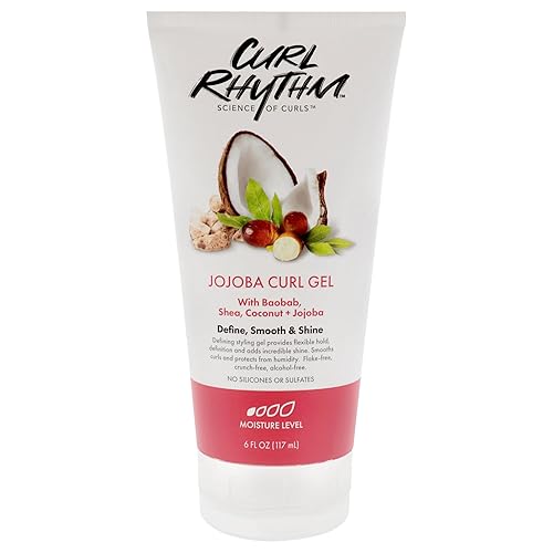 Curl Rhythm Jojoba Curl Gel - Bouncy, Nourished Curls, Sulfate Free, 6.2 Fl Oz