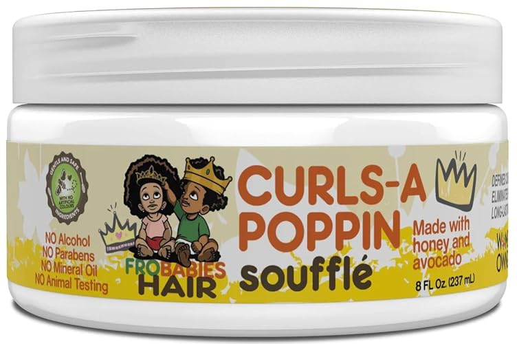 Frobabies Hair Curls-A Poppin Soufflé, 8Oz Moisturizing Hair Cream For Kids