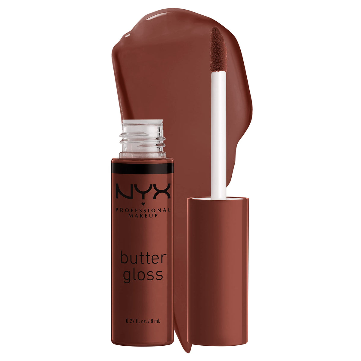 Nyx Professional Makeup Butter Gloss - Brown Sugar, Non-Sticky Lip Gloss, 0.27 Fl Oz