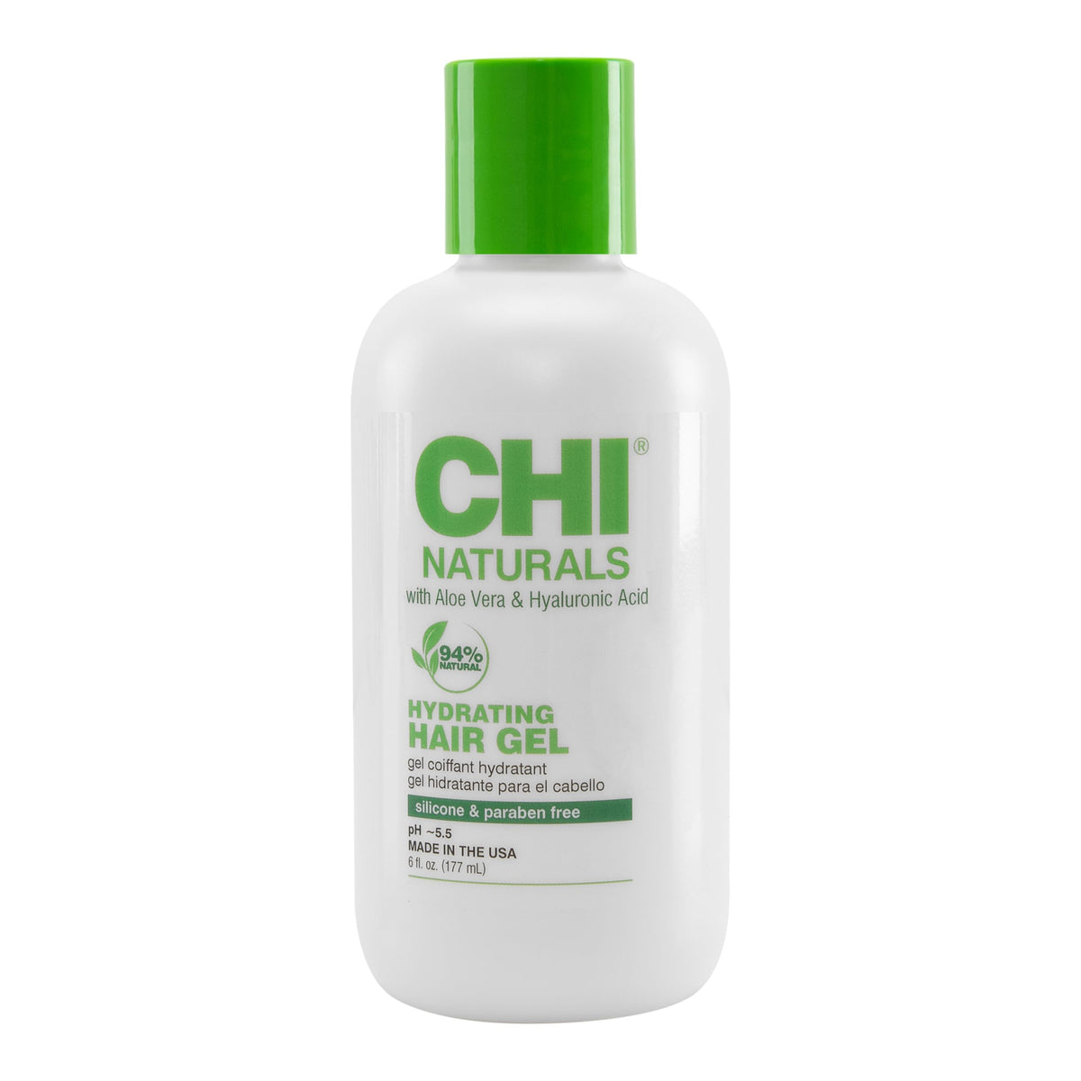 Chi Aloe Vera Hydrating Hair Gel, Defines Curls, Lightweight, Frizz Control, 6 Oz, Cruelty-Free