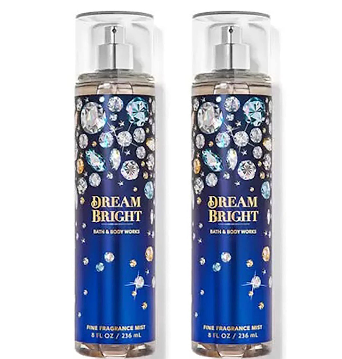 Bath & Body Works Dream Bright Fine Fragrance Body Mist Set, 8 Fl Oz (Pack Of 2), Blue