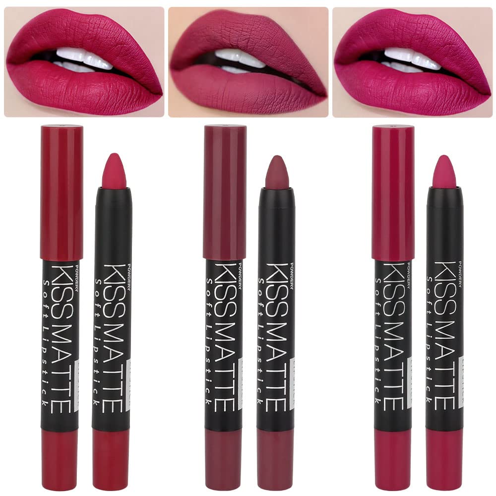 Bingbrush Moisture Smooth Longwear Lipstick Set - Matte Velvet Colors (02# 12# 14#) 3