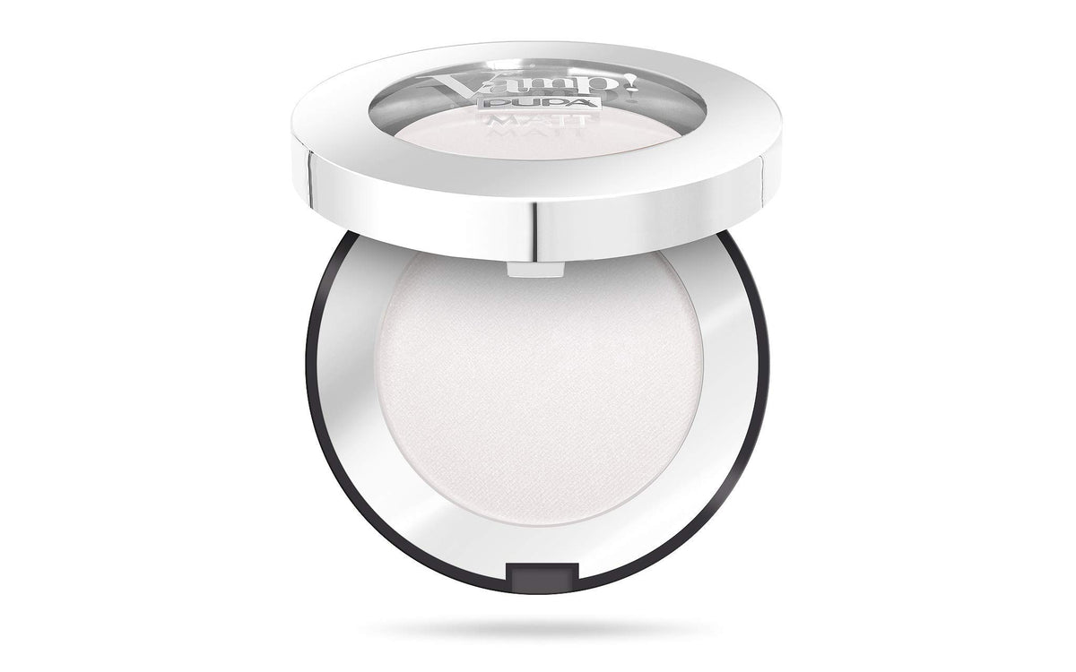 Pupa Milano Vamp! Matte Eyeshadow 010 White Chalk - Smooth, Blendable, Pigmented - 0.09 oz