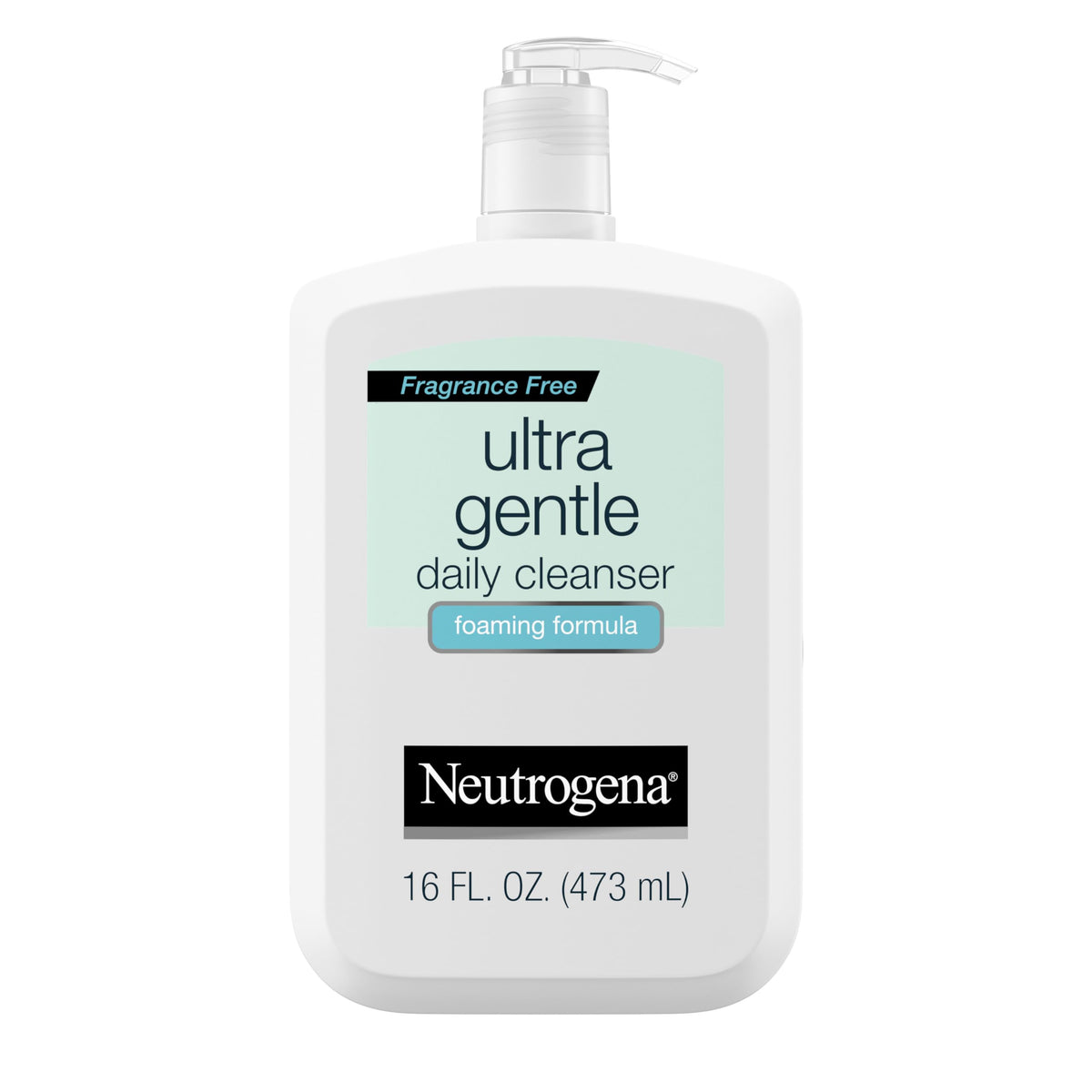 Neutrogena Ultra Gentle Foaming Face Wash For Sensitive Skin, Oil-Free, 16 Fl. Oz