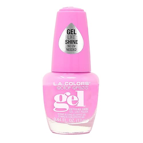 L.A. Colors Creamy Neon Gel Polish - Girl Talk Cnl227, 0.14 Fl Oz, Vibrant Nail Color