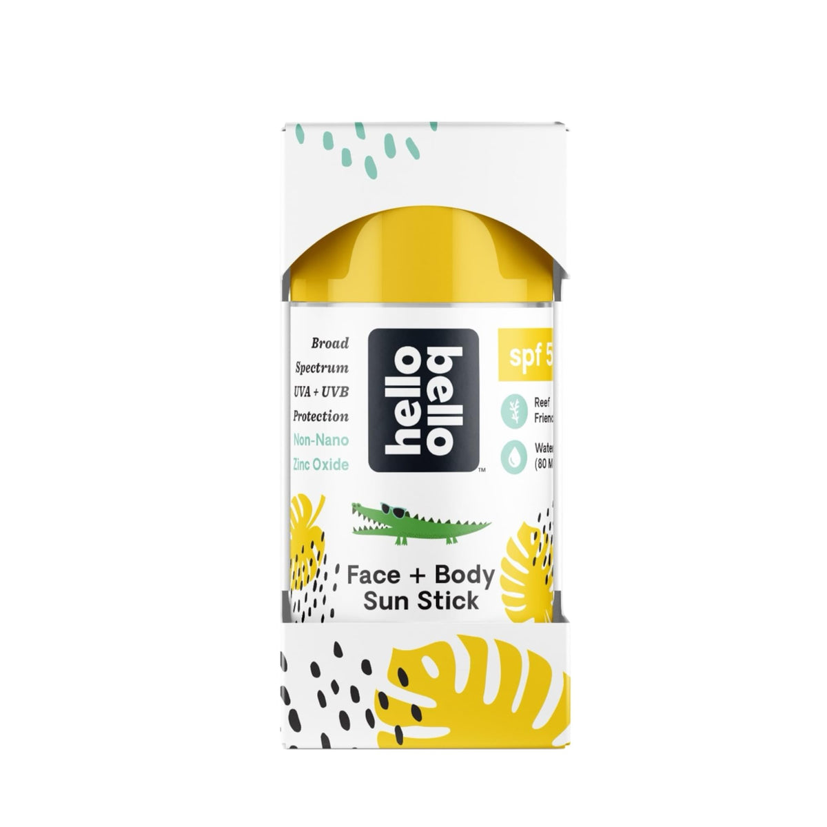 Hello Bello Spf 50 Sunscreen Stick, 1Oz - Face & Body Protection, Water-Resistant, Safe For Kids