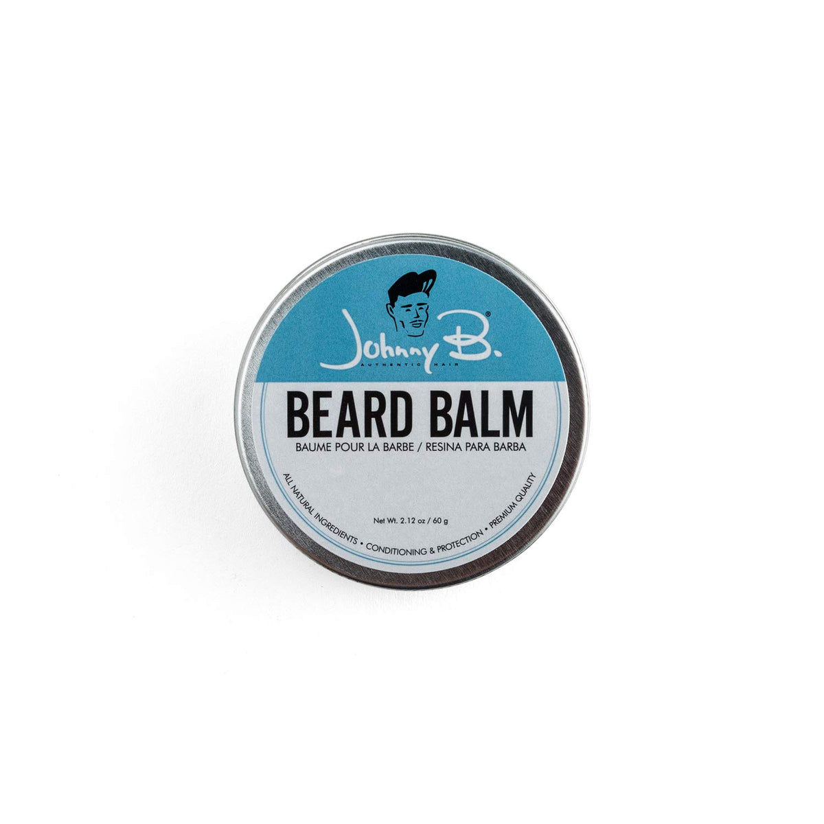 Johnny B. Hydrating Beard Balm, Citrus Scent, All Natural, 2.12 Oz, For Soft & Manage