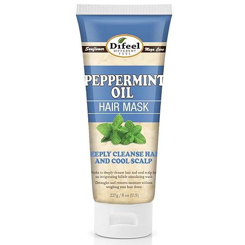 Difeel Peppermint Oil Hair Mask - Deep Conditioning Treatment, 8 Oz. For Healthy Hair