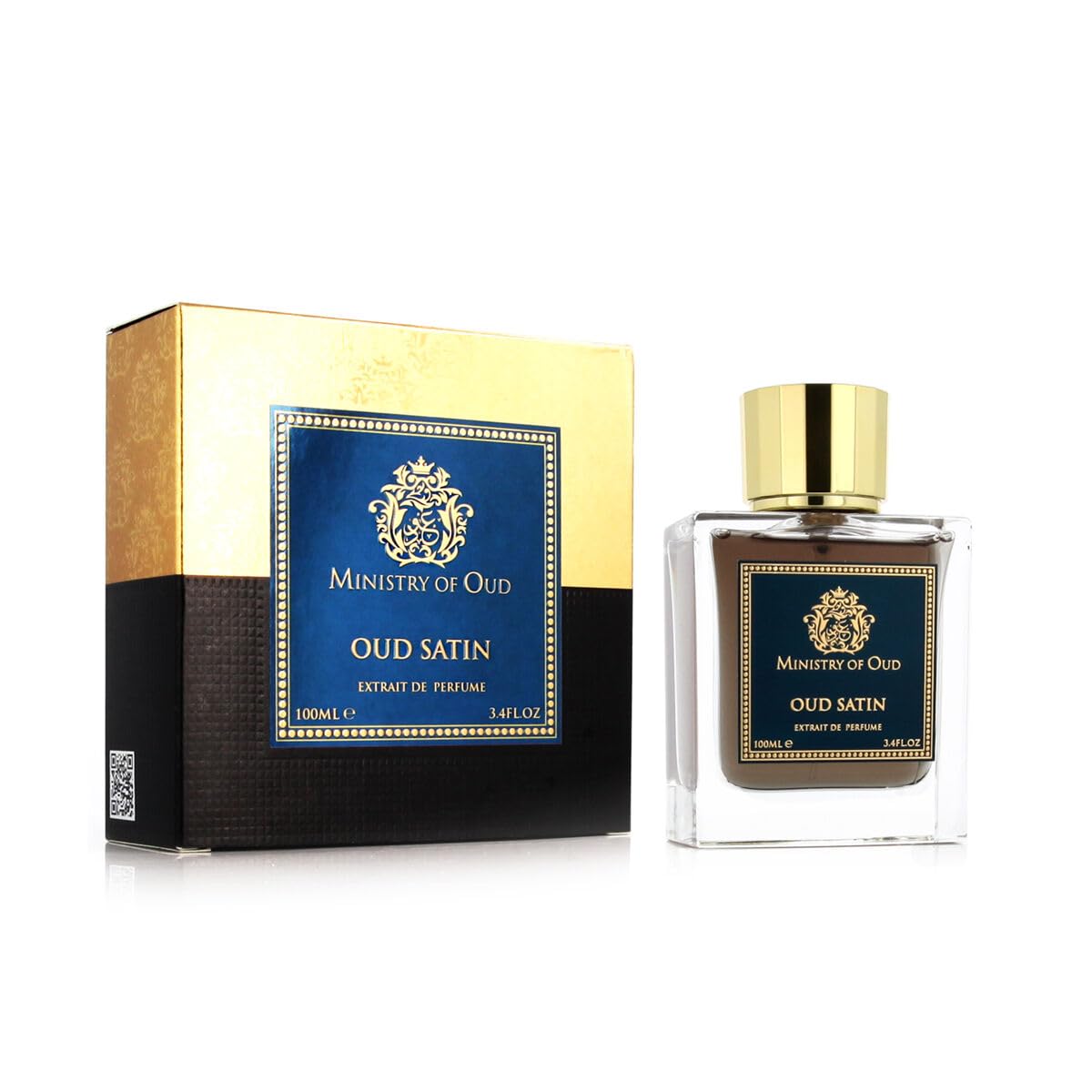 MINISTRY OF OUD Oud Satin Extrait de Parfum Spray for Unisex, 3.4 Fl Oz - Luxurious Fragrance for All Occasions