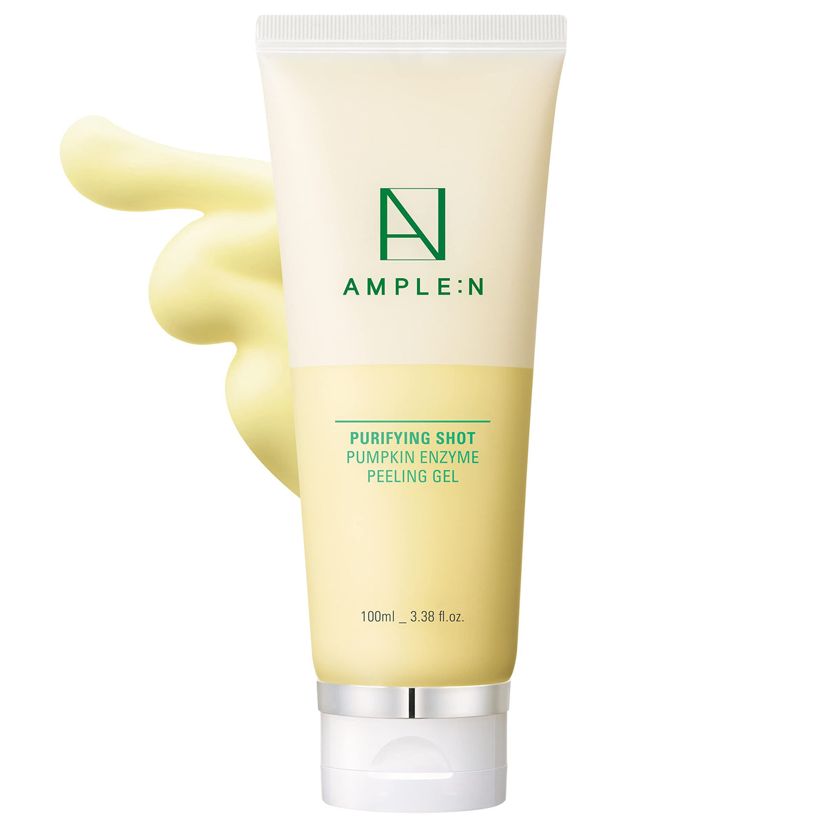 Coréana Ample:N Pumpkin Enzyme Peeling Gel - Exfoliating Gommage For Oily/Sensitive Skin, 3